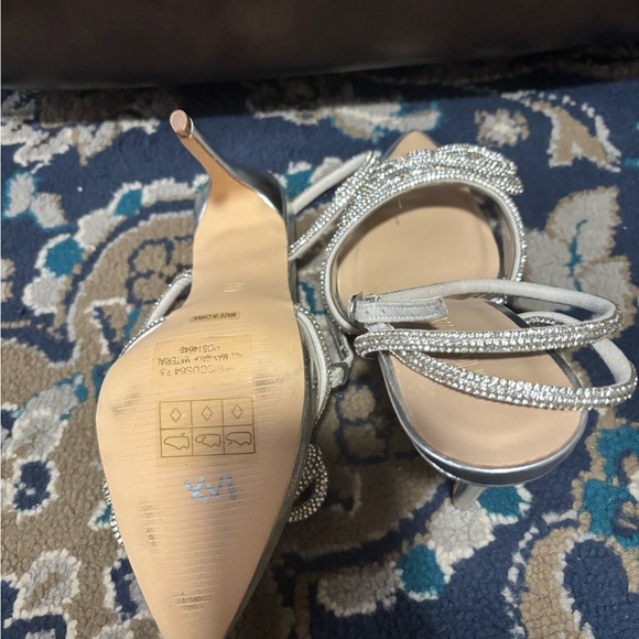 SPARKLING BOW CLEAR TOE HEELS - Picture 3 of 4